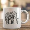 Artistic Elephant In PDF And PNG