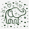 Unique Elephant Vector Craft File In PDF For Free Download