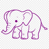 Stunning Standing Elephant SVG