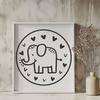 Cute Standing Elephant In SVG - Commercial Use