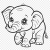 Unique Elephant Vector Image