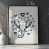 Unique Elephant Vector Art DXF - Free Download