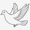 High-Quality Dove SVG Image A high-quality vector illustration of a dove, suitable for digital and print projects.