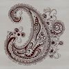 Ornate Pattern SVG File Download An intricate paisley motif created using vector art for digital and commercial use.