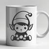 Christmas Elf Image In SVG, PNG, PDF And DXF Formats