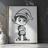 Artistic Elf In SVG, PNG, PDF And DXF File Formats - Free