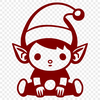 Christmas Elf Image In SVG, PNG, PDF And DXF Formats