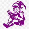 Beautiful Sitting Elf In PDF - Commercial Use