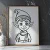 Christmas Elf Design In PDF File Format For Free Download