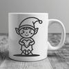 Creative Christmas Elf Decal