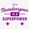Neurodiversity Acceptance Motto A vector graphic illustration with bold typography highlighting the importance of neurodiversity acceptance.