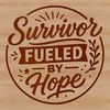 Inspirational quote about survival and resilience, suitable for personal use or commercial projects.