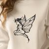 Illustrative representation of a mythical fairy from a classic tale.