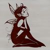 Mythical fairy illustration in vector format.
