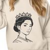 Beautiful Princess Character Design for Cutting Machines Female character illustration in vector format for cutting machines or laser engraving.