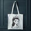 A young female character depicted in a princess costume, created as a digital vector graphic.