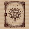 Ancient Magic Spellbook Illustrations A witch's spell book with ancient symbols and mysterious illustrations, evoking the magic of Halloween.