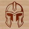 Free Vector Spartan Warrior Clip Art A detailed illustration of a Spartan warrior wearing a traditional Greek helmet, ideal for use in graphic design projects.