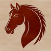 Majestic Horse Silhouette High-resolution digital clip art design of a majestic animal, suitable for commercial and personal projects.