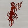 Mythical Fairy Artwork SVG File A whimsical illustration of a mythical fairy from traditional European folklore.