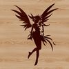Illustrated fairy from a classic fairy tale, designed as a vector art image.