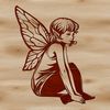 Mythical fairy illustration in vector format for digital use.