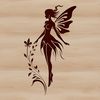 A colorful illustration of a mythical creature with wings and a floral crown.