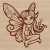 A stylized illustration of a mythical creature from fairy tale folklore.