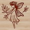 Mythical Fairy Character Artwork A whimsical illustration of a mythical fairy character in traditional attire.