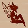 Mythical fairy character from a traditional fairy tale, designed as a vector graphic.
