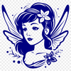 Free Floral Fairy Vector Illustration