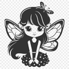 Fairy Vector Craft File In SVG, PNG, PDF And DXF Formats