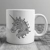 Ornate Unicorn In SVG & PNG