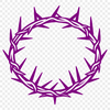 Stylized Religious Icon SVG Graphic A stylized illustration of the Crown of Thorns, a religious symbol significant in Christian tradition.