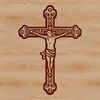 An illustration of a traditional Christian cross symbol.