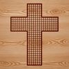 A detailed vector illustration of a traditional Christian crucifix, symbolizing faith and devotion.