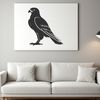 Stunning Bird Silhouette in Vector Design Graphic illustration of a falcon in SVG design