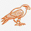 Bird of Prey Vector Graphic An SVG vector graphic representation of a majestic bird of prey, ideal for cutting machine projects.