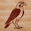 Majestic Bird of Prey SVG An SVG image of a majestic bird of prey, ideal for cutting machine designs and DIY projects.