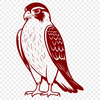 Free Downloadable Falcon Silhouette Art Vector illustration of a falcon in flight, ideal for commercial or personal use with cutting machines.