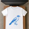Realistic Falcon Silhouette Art A realistic illustration of a falcon in flight, suitable for commercial and personal use.