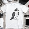 Beautiful Cutting Machine Image An SVG graphic representation of a bird of prey, perfect for cutting machines like Cricut or laser engraving.