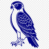 Falcon Silhouette in Flight Vector illustration of a falcon bird in flight, ideal for commercial or personal use.
