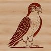 Free Falcon Silhouette SVG An isolated svg design of a falcon silhouette, suitable for digital use.