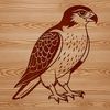 High-Resolution Falcon SVG Illustration A high-resolution vector illustration of a falcon bird in flight, suitable for commercial or personal use.