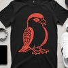 Detailed Falcon Illustration Vector Art A detailed illustration of a falcon in flight, suitable for cutting machines like Cricut or laser cutters.