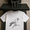 Beautiful Falcon Silhouette Cut File A detailed vector illustration of a falcon in flight.