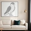 Free Falcon Vector Design A vector illustration of a falcon, suitable for commercial use and free download as an SVG file.