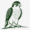 Falcon Vector Design A detailed vector illustration of a bird in flight, a falcon with sharp talons and pointed wings.