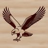 Bird of Prey SVG Illustration Free Download An illustrated silhouette of a bird of prey, specifically a falcon, suitable for use as a graphic element or design asset.